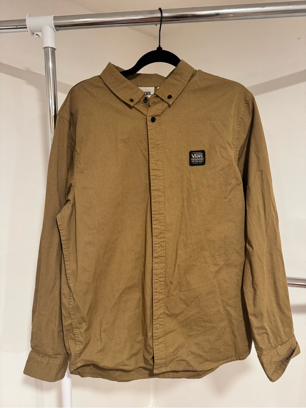 Vans Men’s Brown Button-Up Casual Shirt
